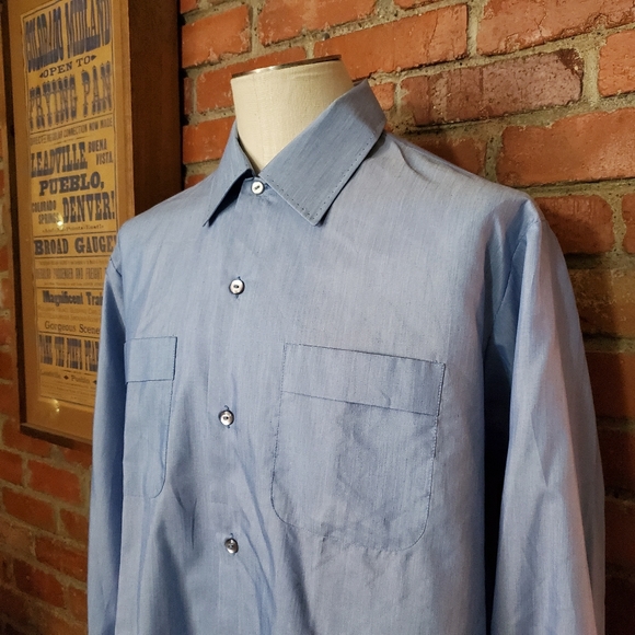 Vtg 60s Rockabilly Cranbrook Long Sleeve Shirt XL - Picture 2 of 8